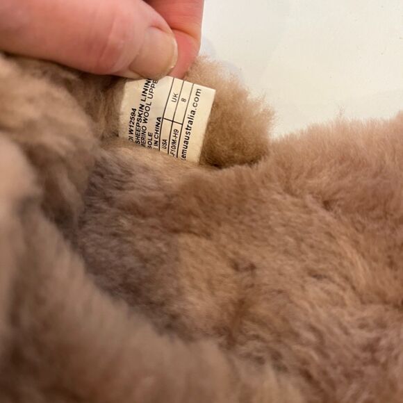 Emu Australia Naledi Sheepskin Sherpa Merino Wool Slides Brown Size 10 Slipper - Picture 8 of 9